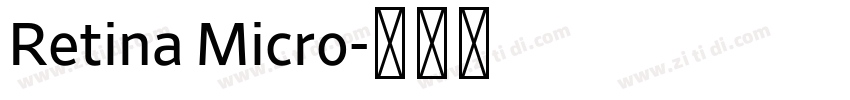 Retina Micro字体转换